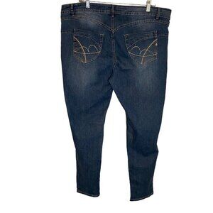 Rebel by Right Rachel Women Plus Size‎ 22 Blue Jeans Denim Stretch Skinny Casual
